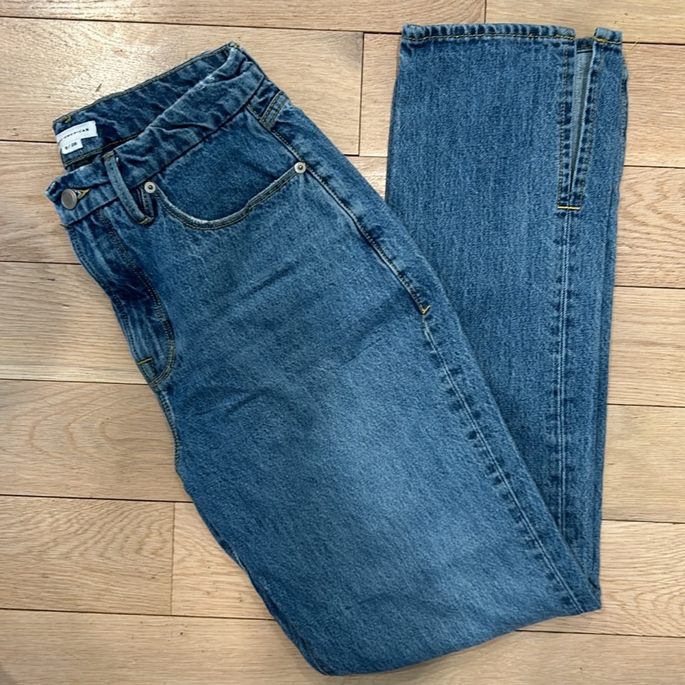 GOOD AMERICAN GOOD BOY JEANS SIZE 6 LIKE NEW